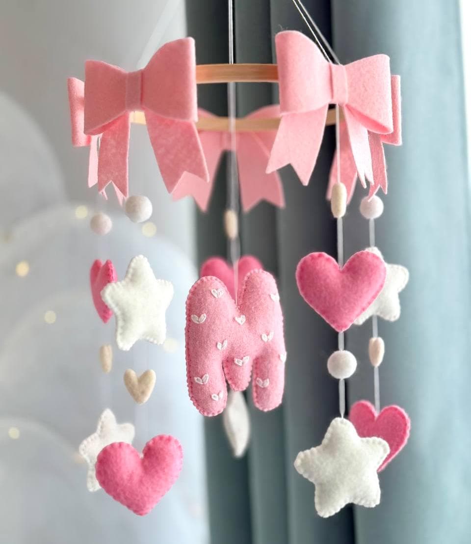 Personalized with Custom Initial Baby Mobile