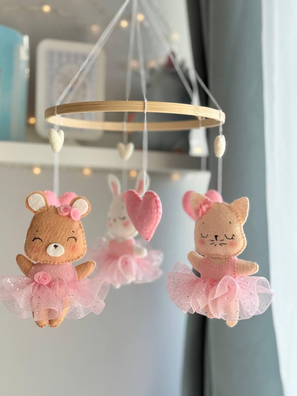 Fairy Tale Ballet  – Handmade Felt Baby Mobile