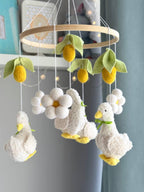 Fluffy Geese Baby Mobile