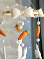 Bunny with Carrots Baby Mobile