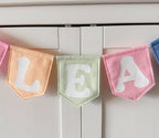 Handmade Name Garland with Hawaiian Space Friends