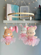 Fairy Tale Ballet  – Handmade Felt Baby Mobile