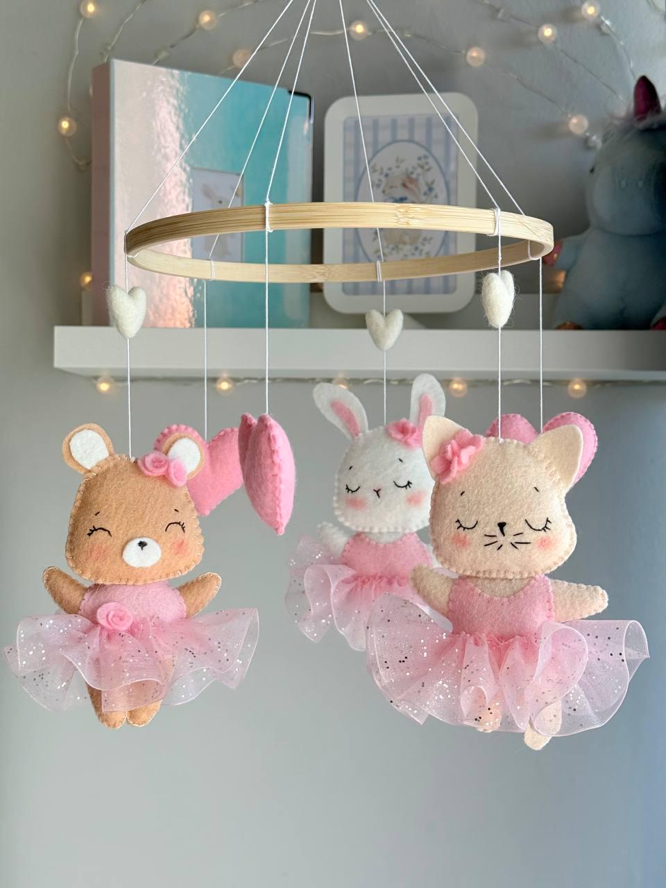 Fairy Tale Ballet  – Handmade Felt Baby Mobile