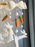 Bunny with Carrots Baby Mobile