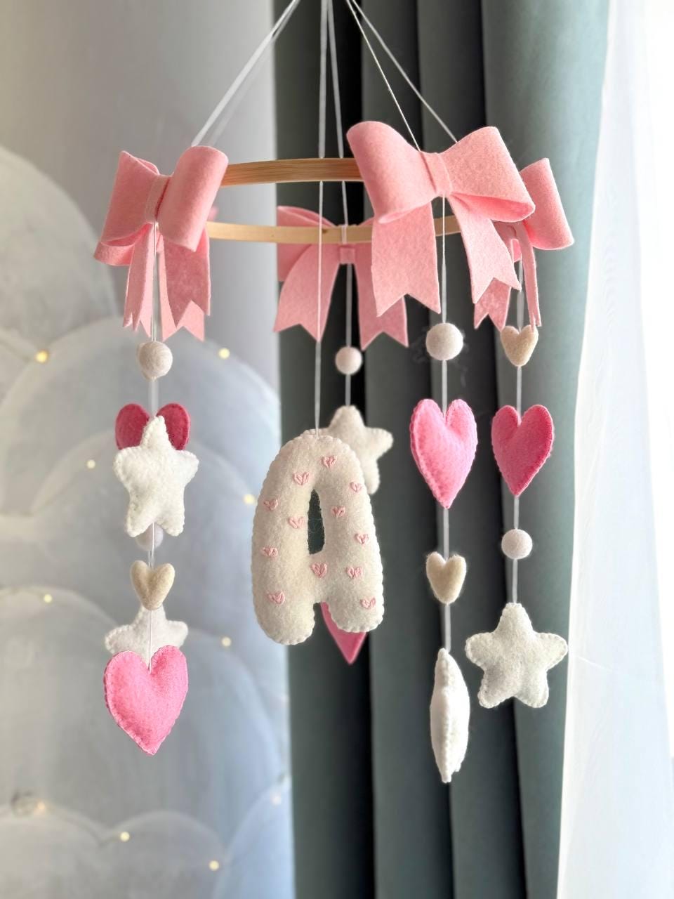 Personalized with Custom Initial Baby Mobile