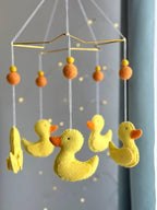 Yellow Ducks Baby Mobile
