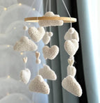 Boucle Clouds with Hearts