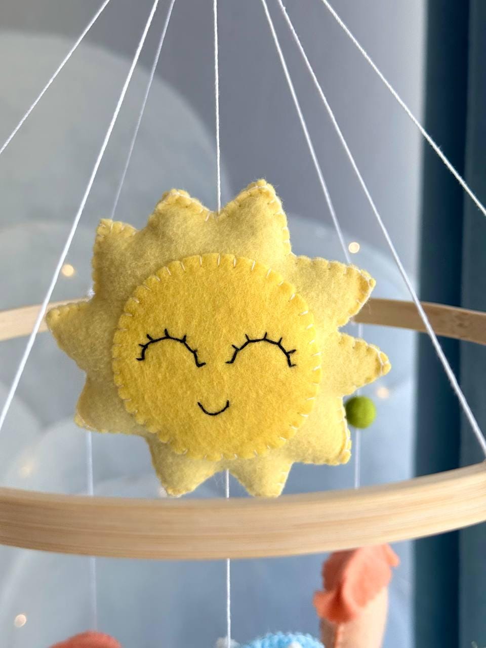 Personalizable Baby Mobile with Yellow Ducks