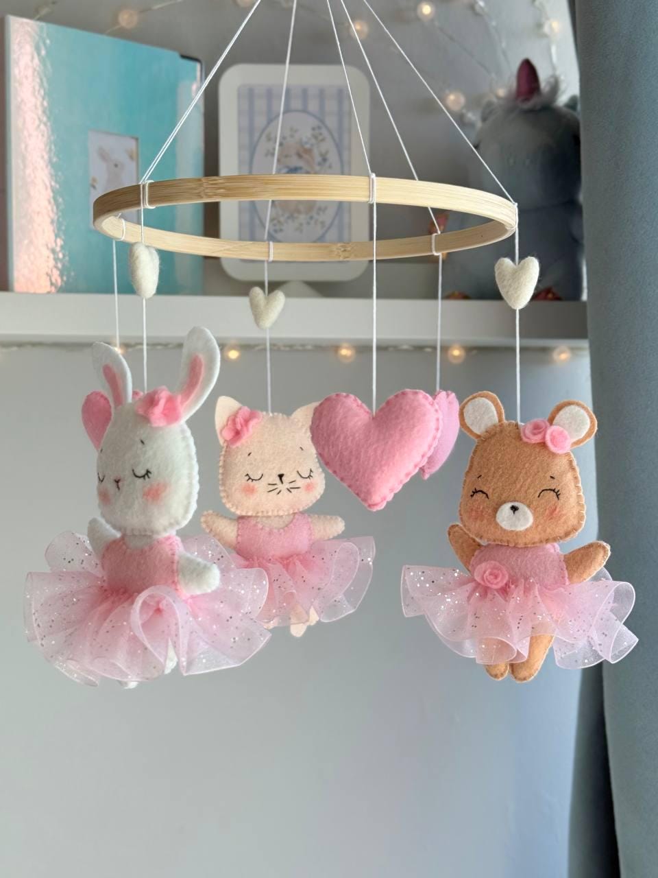 Fairy Tale Ballet  – Handmade Felt Baby Mobile