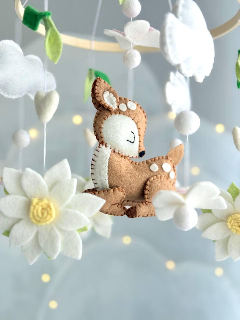 Woodland Baby Mobile – Deer Nursery Decor