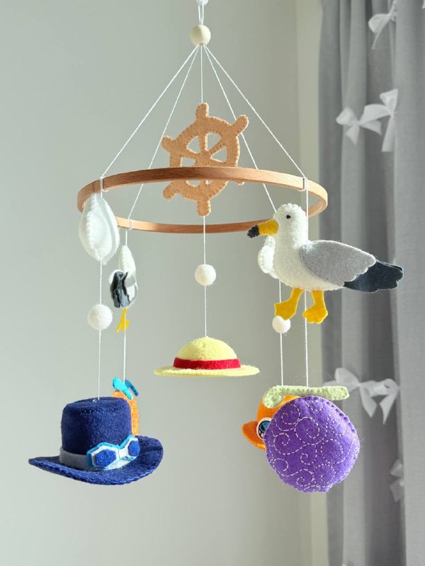 Pirate Brothers Baby Mobile