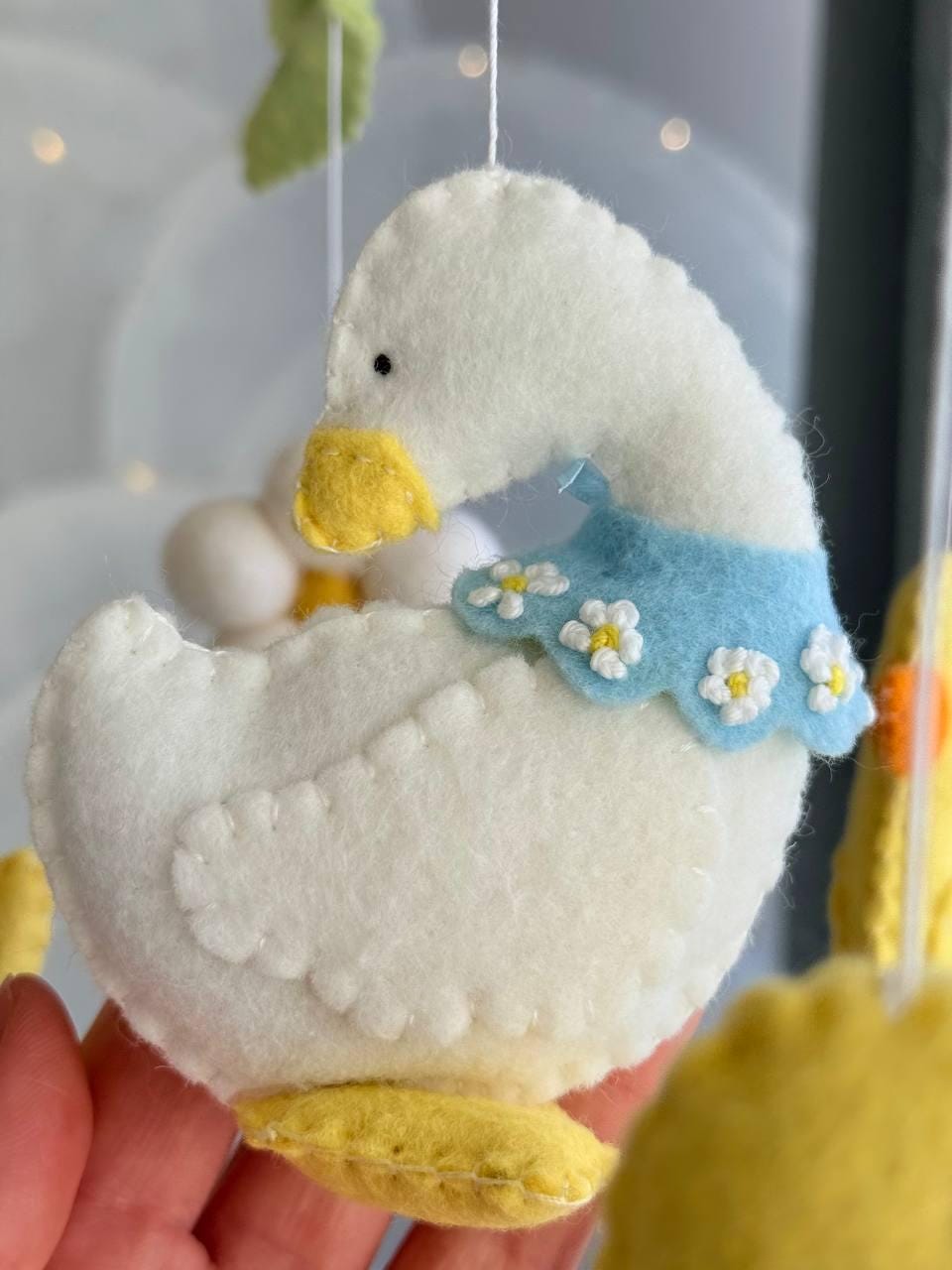 Mama Duck Ducklings Baby Mobile