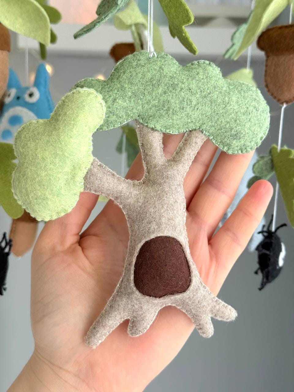 Totoro Inspired Baby Mobile