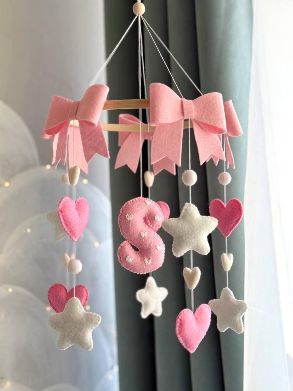 Personalized with Custom Initial Baby Mobile