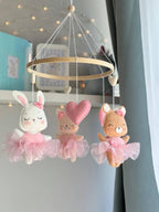 Fairy Tale Ballet  – Handmade Felt Baby Mobile