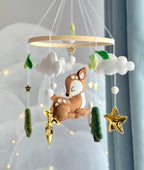 Woodland Baby Mobile – Deer Nursery Decor
