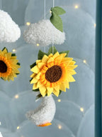 Fluffy Goose with Sunflowers Baby Mobile