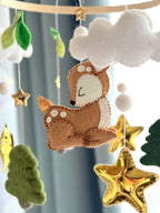 Woodland Baby Mobile – Deer Nursery Decor