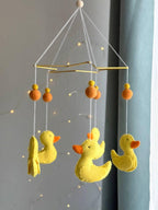 Yellow Ducks Baby Mobile