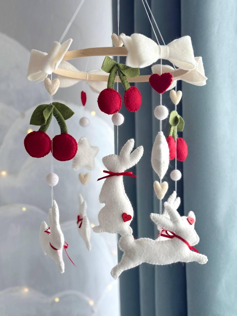 Bunny with Сherry Baby Mobile