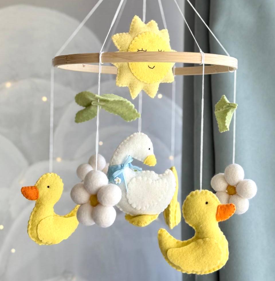 Mama Duck Ducklings Baby Mobile
