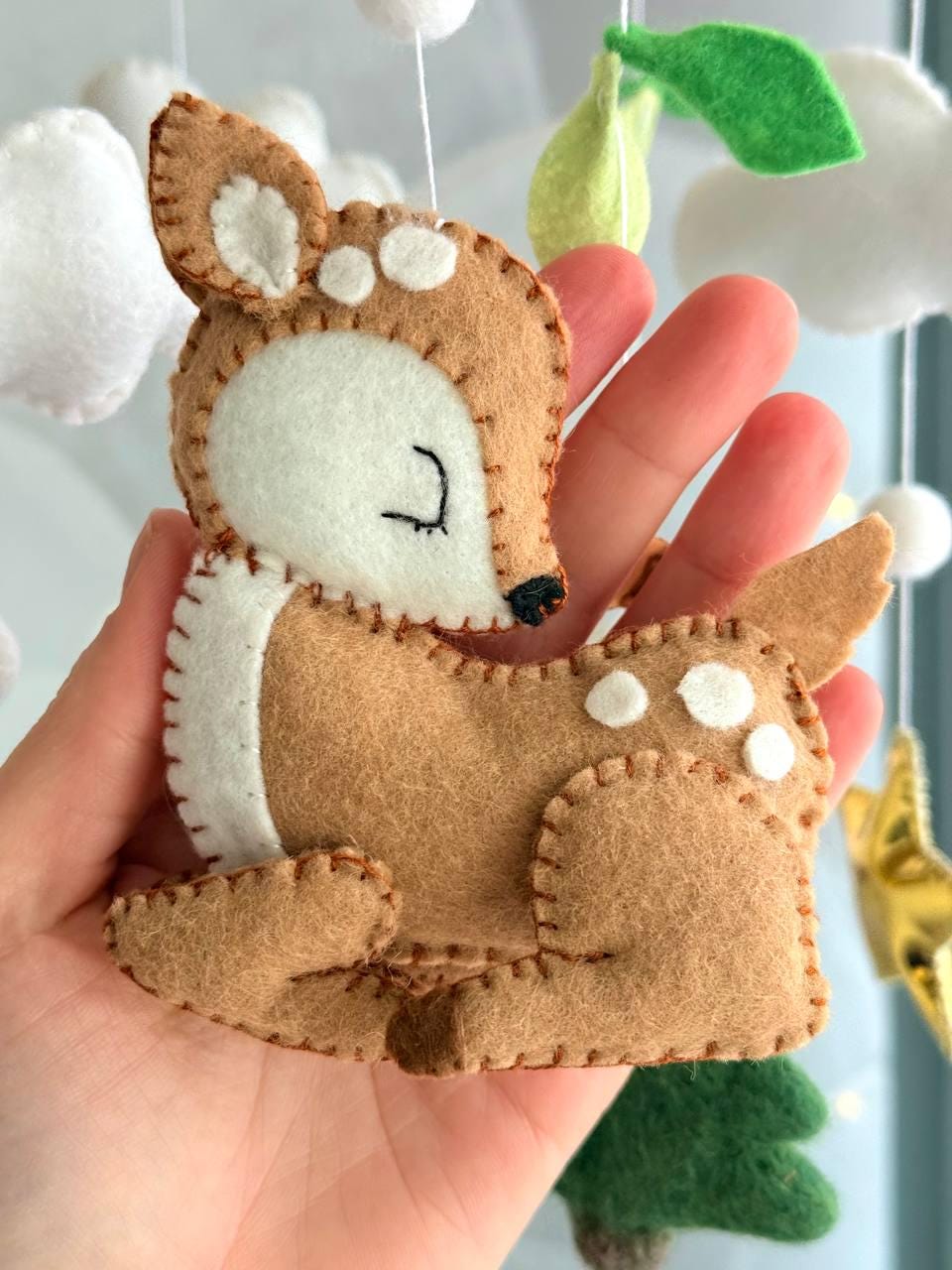 Woodland Baby Mobile – Deer Nursery Decor