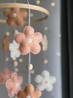 Felt Floral Baby Mobile for Crib