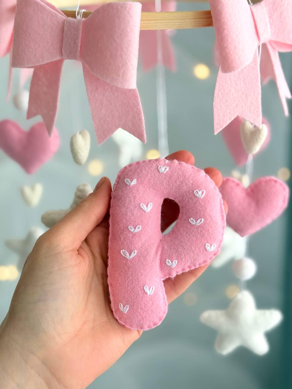 Personalized with Custom Initial Baby Mobile