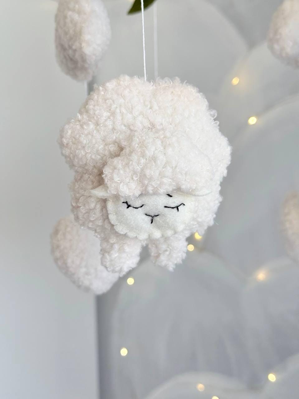 Sheep & Cloud Baby Mobile
