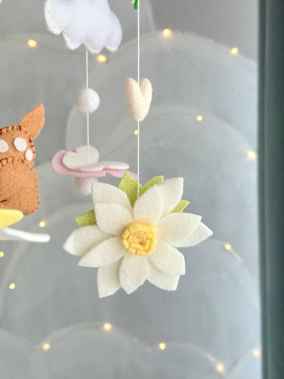 Woodland Baby Mobile – Deer Nursery Decor – Neutral Crib Mobile – Forest Baby Room Gift and Baby Shower Gift for Newborns