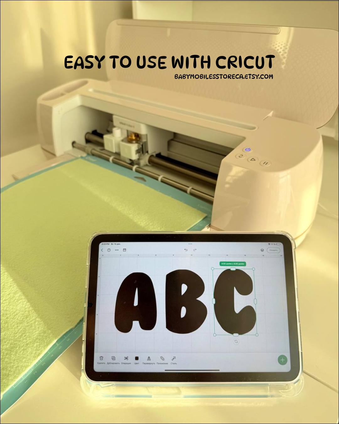 Alphabet Letter Number SVG Cut File — digital sewing pattern
