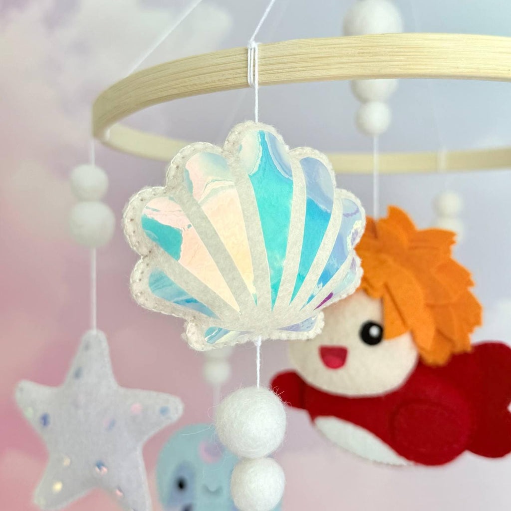 Anime Inspired Baby Mobile – Handmade Felt Baby Mobile, Crib Mobile, Nursery Decor, Newborn Baby Gift, Baby Shower Gift