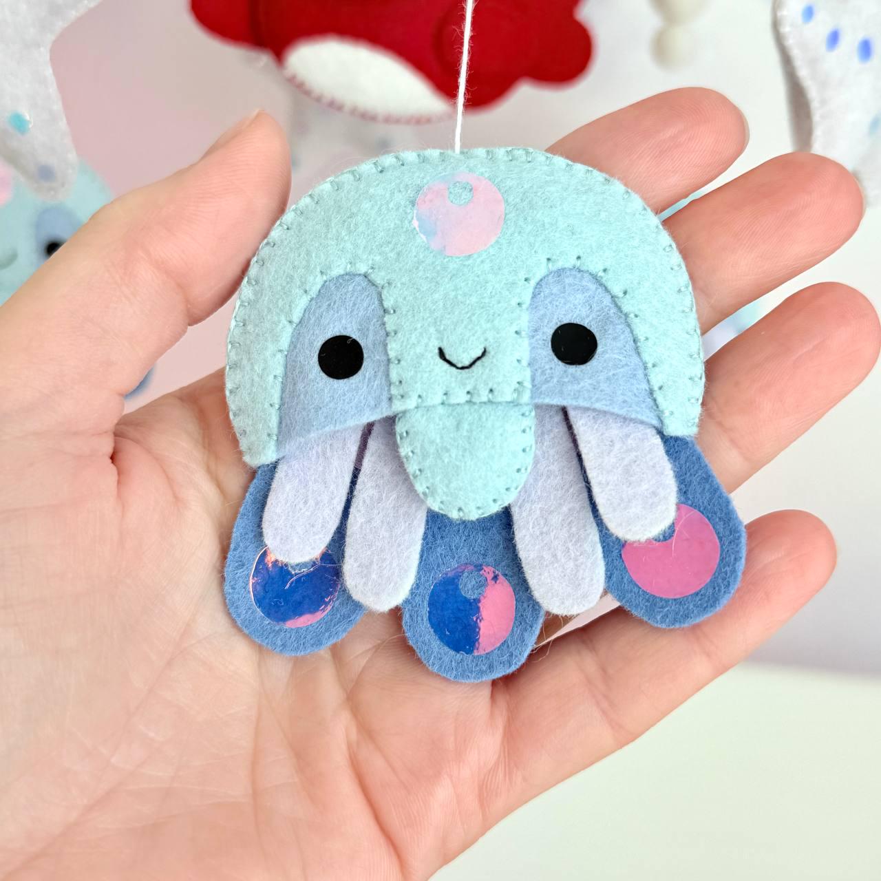 Anime Inspired Baby Mobile – Handmade Felt Baby Mobile, Crib Mobile, Nursery Decor, Newborn Baby Gift, Baby Shower Gift
