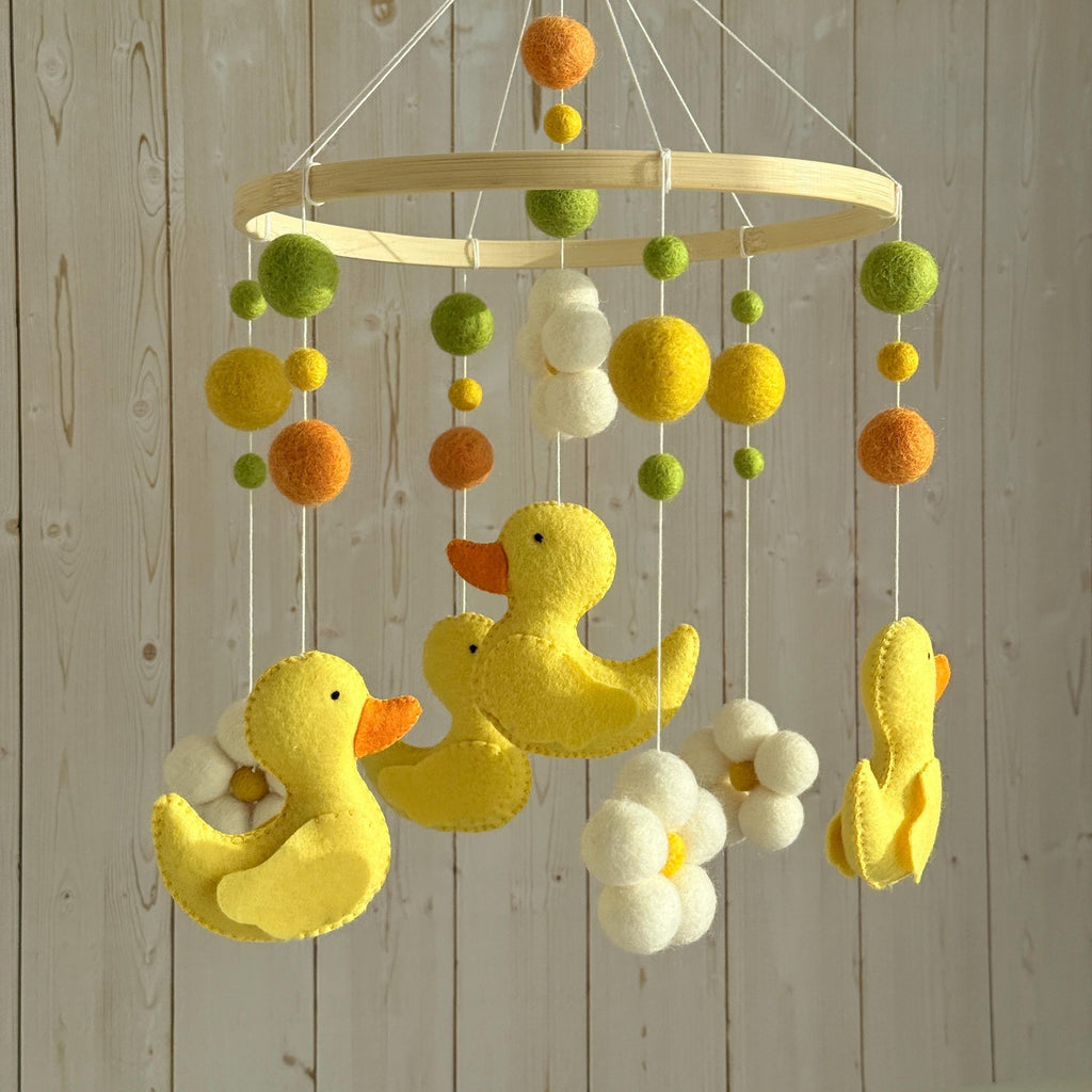 Yellow Duck Baby Mobile