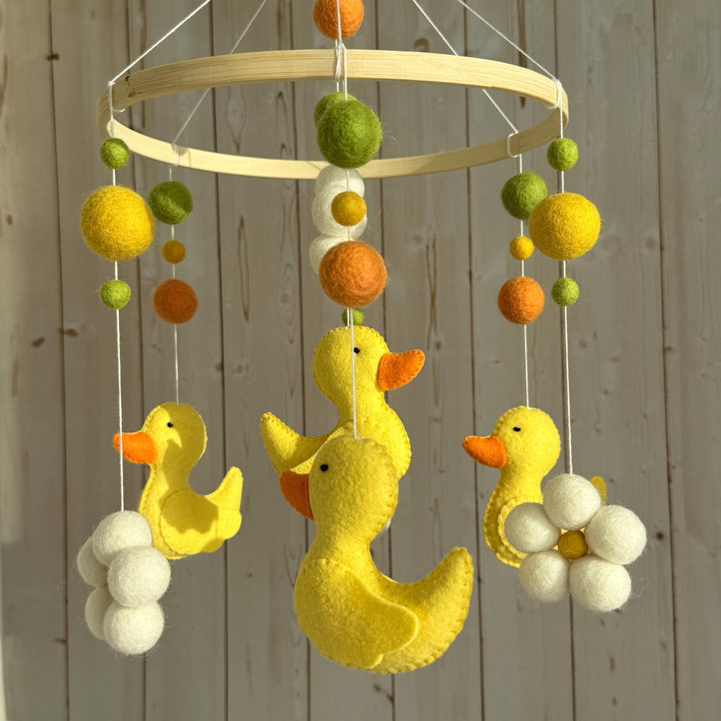 Yellow Duck Baby Mobile