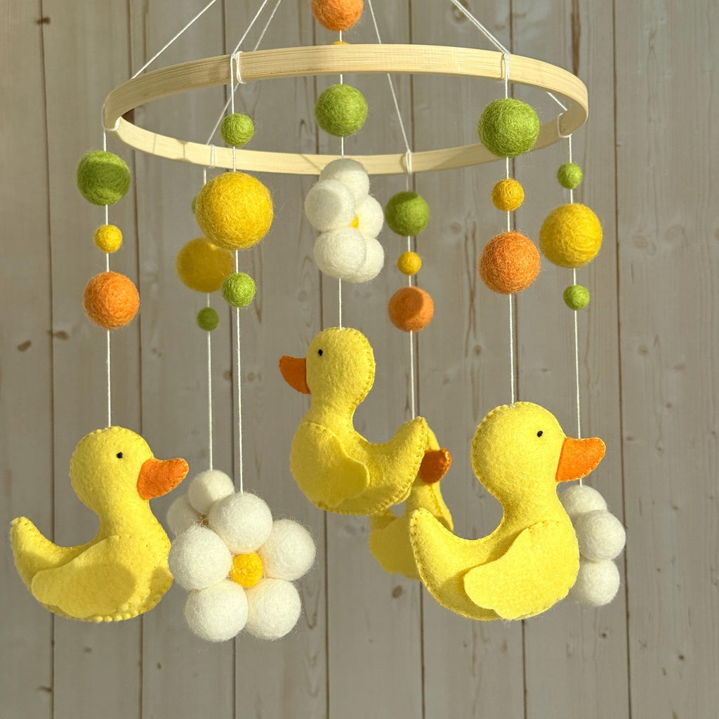 Yellow Duck Baby Mobile